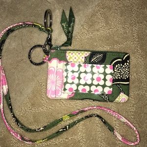 Vera Bradley ID holder and lanyard